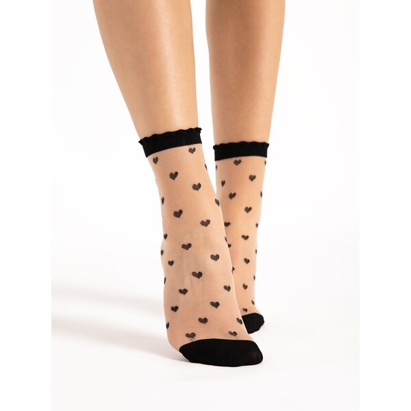 Ponožky so srdiečkami G 1154 IRIS 20 DEN Fiore 51256781