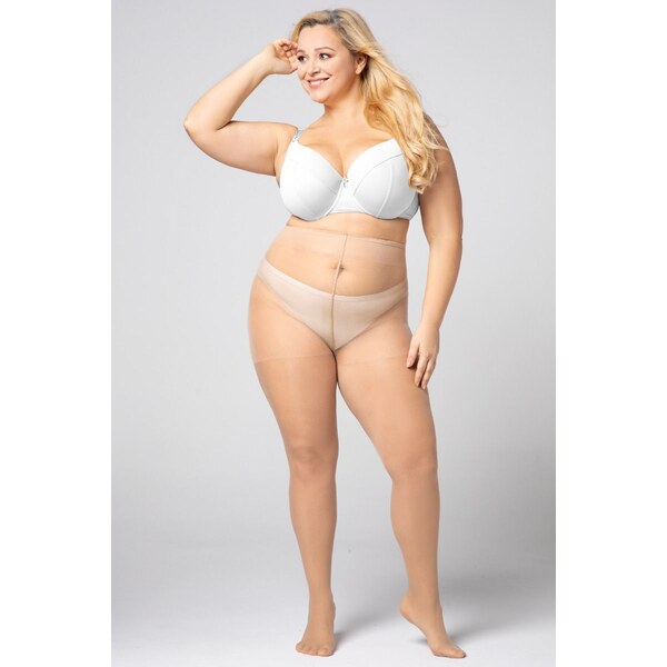 Pančuchy pre moletky QUEEN SIZE CHARLOTTE 20 DEN Mona 62675334