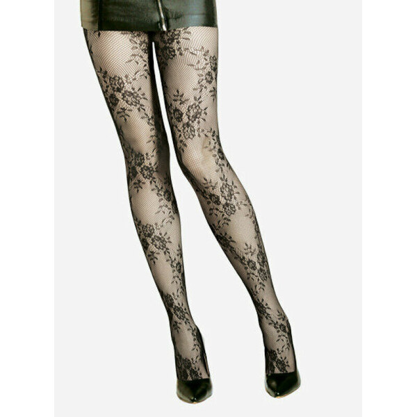 Sieťované pančucháče s kvetmi № 015 Lores 43785190