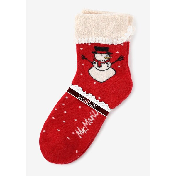 Dámske zateplené ponožky so snehuliakom ANGORA TERRY X43 Marilyn 46859382