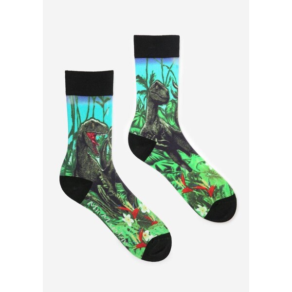 Pánske bavlnené ponožky s dinosaurom DINO BLUE MEN SPECIAL Marilyn 47692503