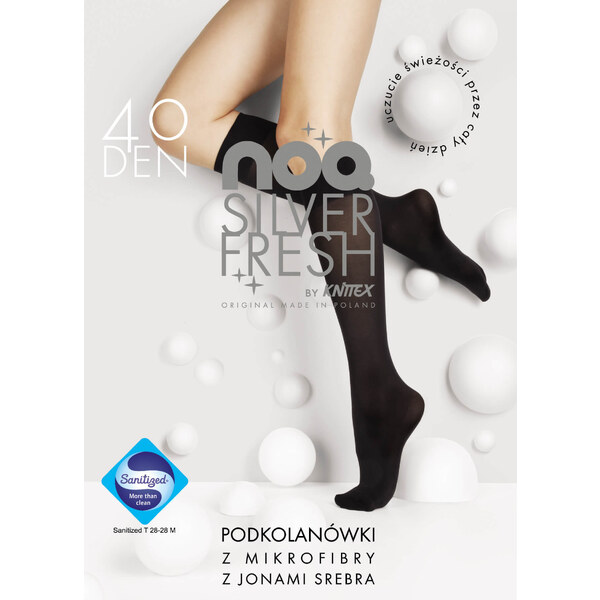 Podkolienky z mikrovlákna s iónmi striebra FRESH SILVER 40 DEN Knittex 53862308