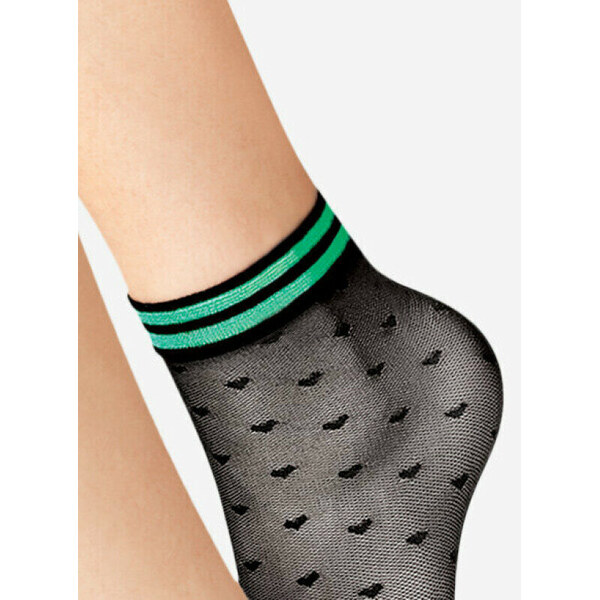 Farebné ponožky so srdiečkami GIOCO 20 DEN Lores 62675536