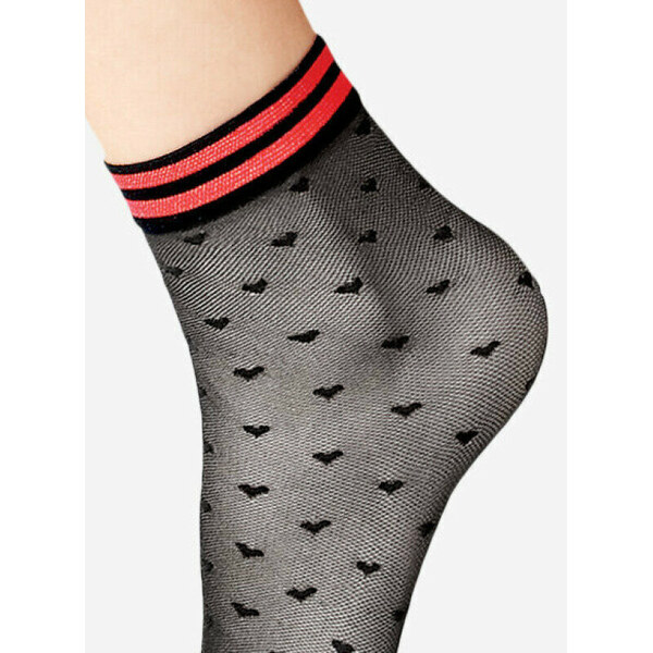 Farebné ponožky so srdiečkami GIOCO 20 DEN Lores 54065186