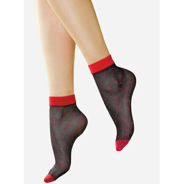 Bodkované ponožky POIS ROSSI 20 DEN Lores 55846515