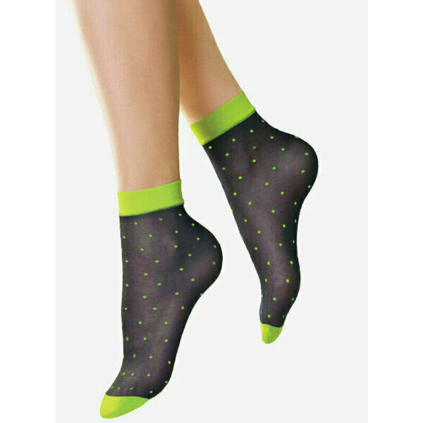 Bodkované ponožky POIS GIALI 20 DEN Lores 55846517