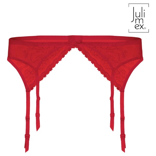 Podväzkový pás s kvetinovým vzorom ROSE Julimex 62675547