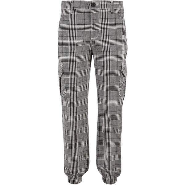 Urban Classics Nohavice sivá / čierna / biela 56865948