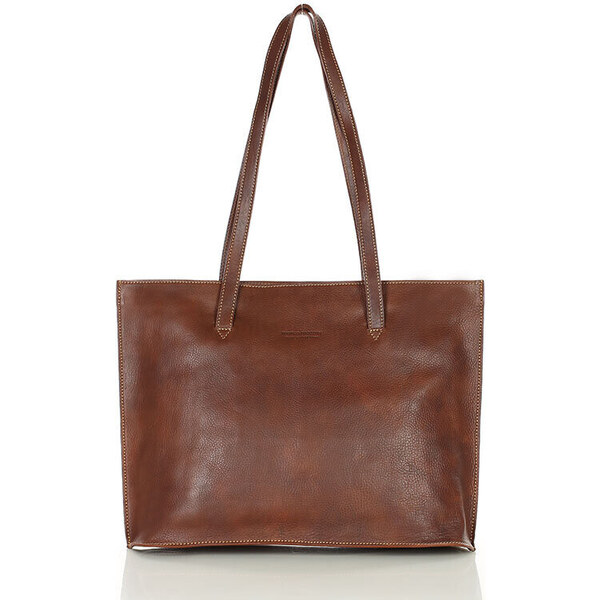 MARCO MAZZINI Kožená business taška | hnedá 420b 56876111