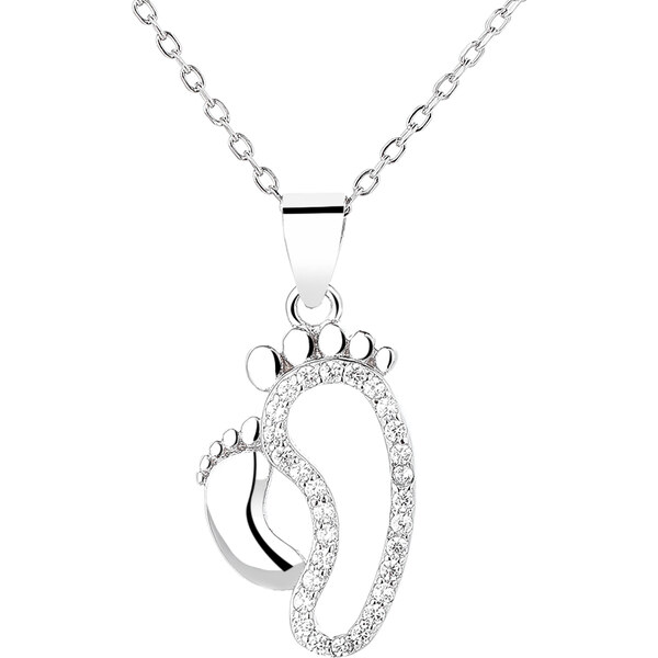 MAJYA Strieborný prívesok s retiazkou NEWBORN 11066 64756356