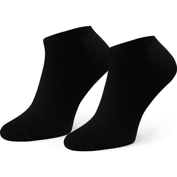 BASIC Čierne pánske členkové bambusové ponožky Art. 094 AD27, BLACK 56896615