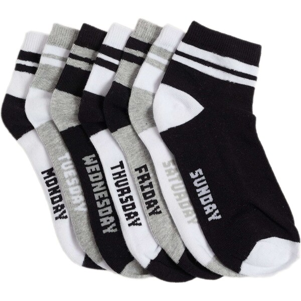 WE Fashion Ponožky sivá / čierna / biela 65643940