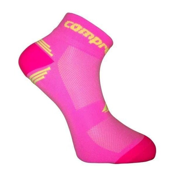 CSX-BIKE SWEET funkční ponožky COMPRESSOX růžová/žltá 43-46 1 kus 1 56919804