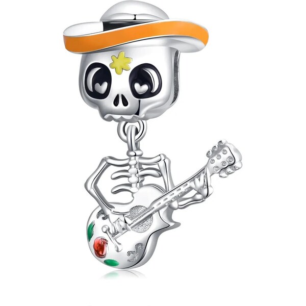 Royal Fashion strieborný prívesok Kostlivec 57487599
