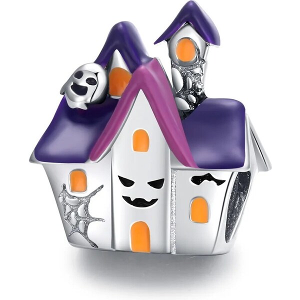 Royal Fashion strieborný prívesok Strašidelný dom 57487595