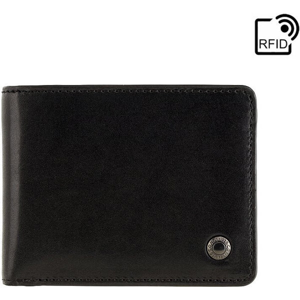 Značková čierna tenká pánska kožená peňaženka - Visconti (GPPN443) 56931997
