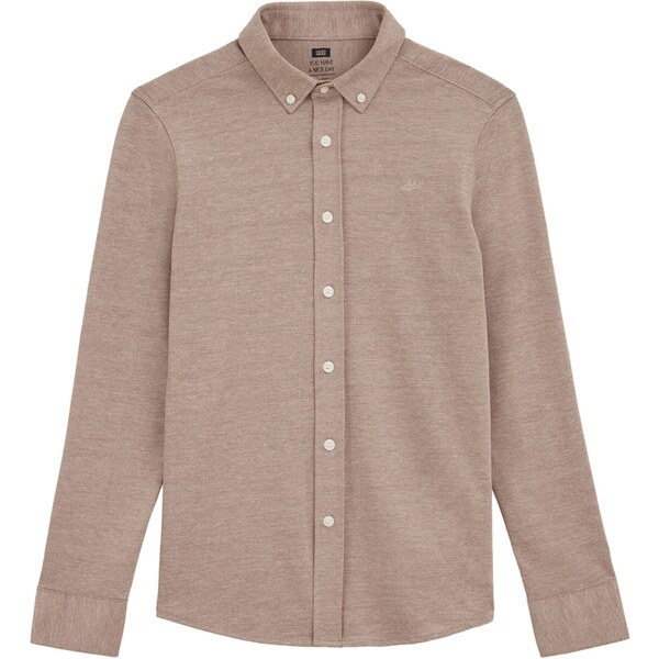 WE Fashion Košeľa béžová / hnedá 56955073