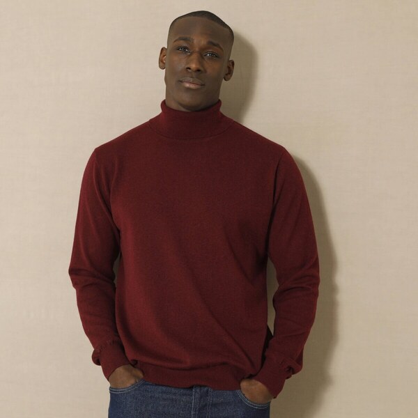 Rolák s 80 % podielom vlny bordó 086 Blancheporte 56966773