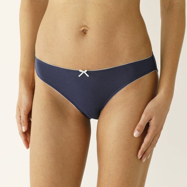 Bavlnené slipové nohavičky s potlačou kvetín, súprava 4 ks modrá 57059044