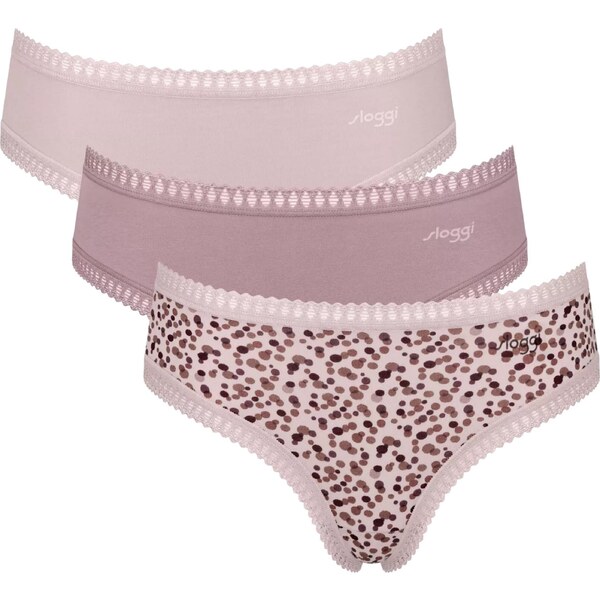 SLOGGI Nohavičky Go Crush telová / hnedá / ružová / staroružová 57017257