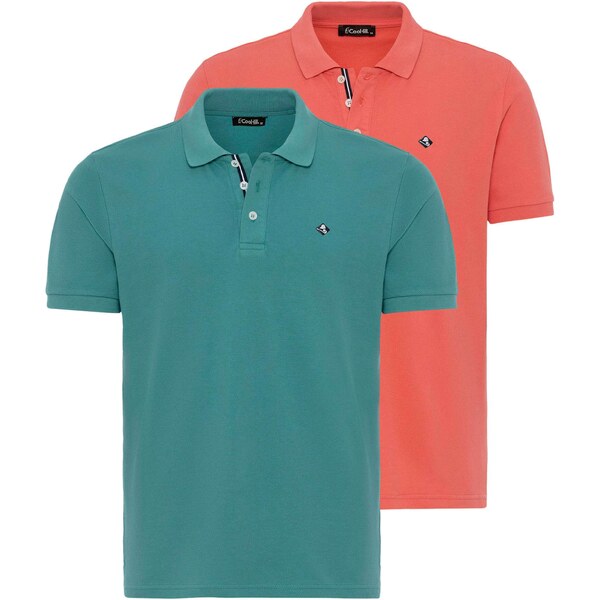 Cool Hill Tričko nefritová / tmavooranžová 57018285