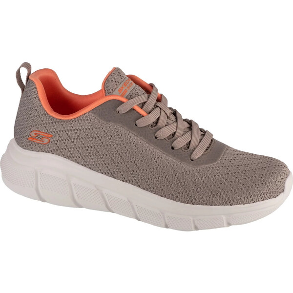 Sivé dámske tenisky Skechers Bobs Sport B Flex - Quick Pivot 117328 57040903