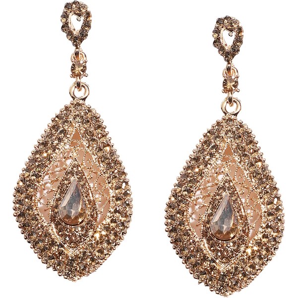 SOHI Náušnice Annona hnedá 57047966