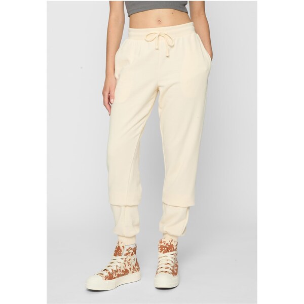 Urban Classics Terry Basic Womens Sweatpants - Sand 57060051