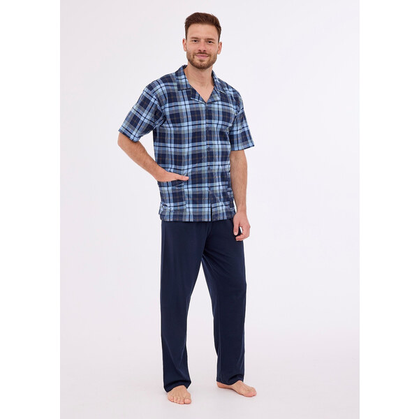 Cornette 318/52 cr/r 3XL-5XL pánske pyžamo bez zipsu 59700712