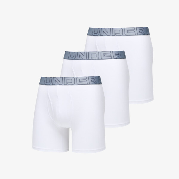 Boxerky Under Armour Performance Cotton 6in 3-Pack White XL 57060669