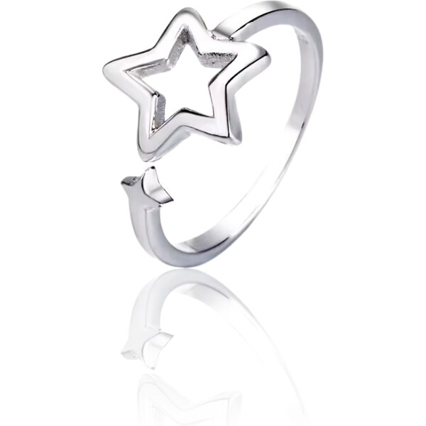 MAJYA Strieborný prsteň STARLET 11076/6 64582065