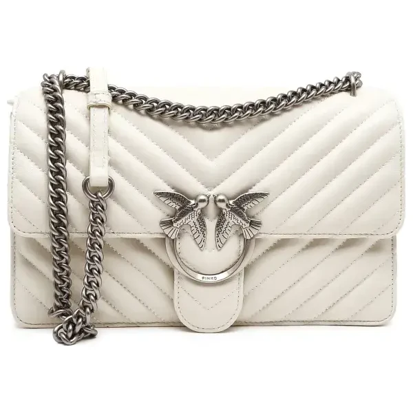 Pinko Kožená kabelka na rameno LOVE ONE 57072888