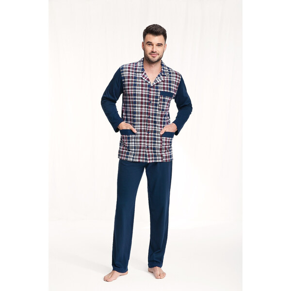 Luna 797 long/r 4XL pánske pyžamo bez zipsu 62876428