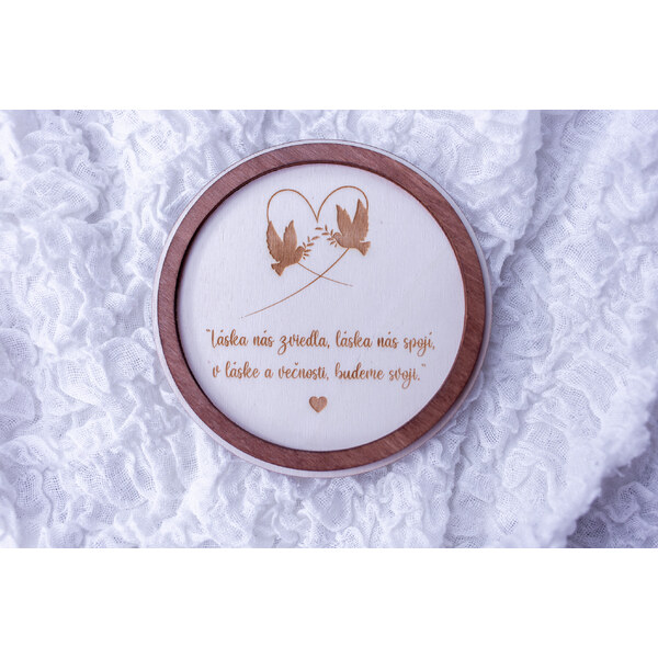 Tanierik na obrúčky kruh Holubice 57090571