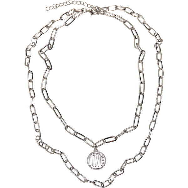 Urban Classics Love Basic Necklace - Silver Color 57100220