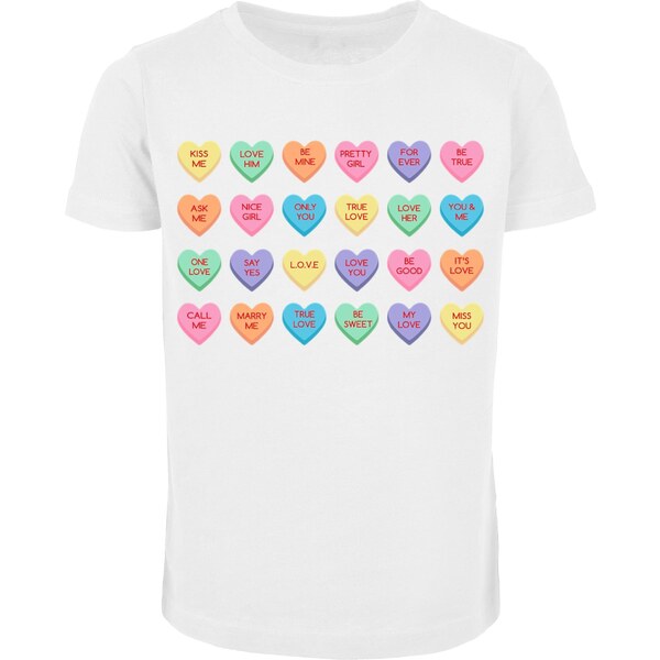 Mister Tee Childrens T-shirt Sweet Heart Candy Tee white 57100365