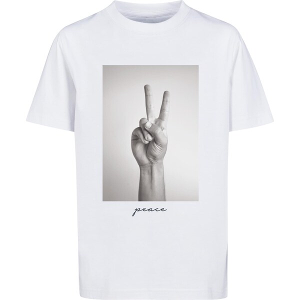 Mister Tee Childrens T-shirt with peace sign white 57100417