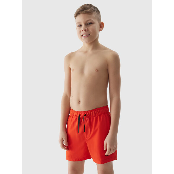 4F Boys Beach Boardshorts - Red 57120876
