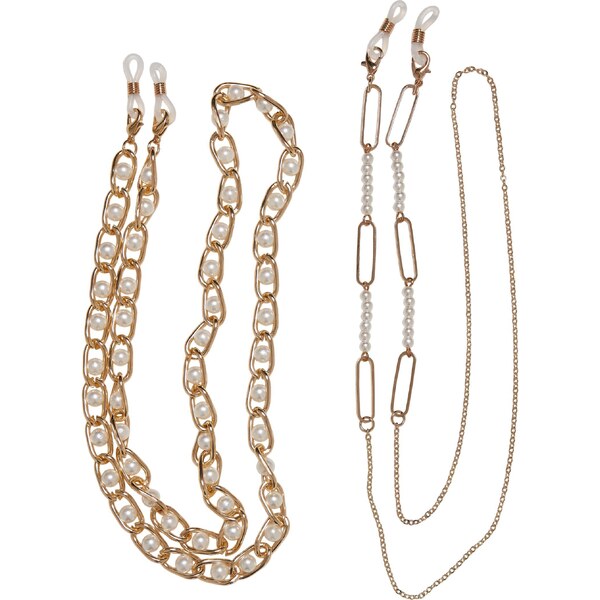 Urban Classics Multifunctional Pearl Chain 2-Pack - Golden Color 57140274