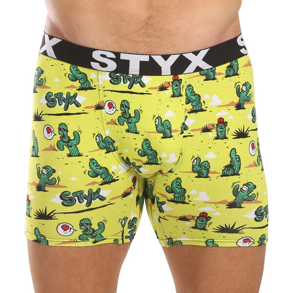 3PACK pánske boxerky Styx long art športová guma viacfarebné (3UN13198 58441145
