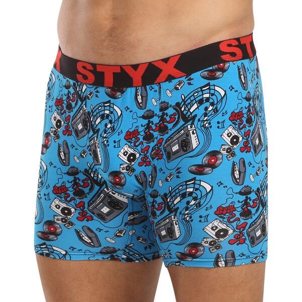 Pánske boxerky Styx long art športová guma hudba (UN1558) 57148042