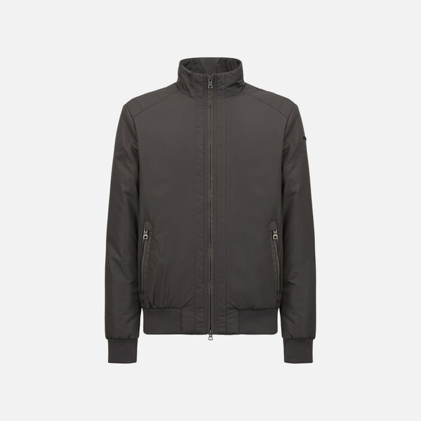 Grey Mens Jacket Geox Damiano - Mens 57157351