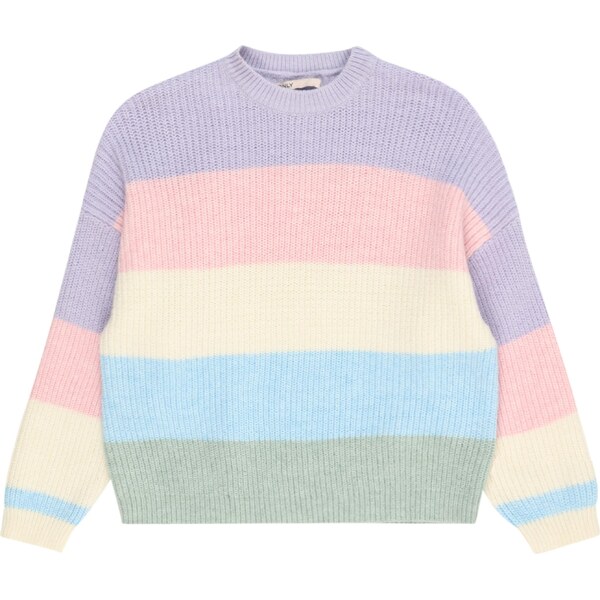 ONLY GIRLS Sveter KMGSANDY svetlomodrá / žltá / levanduľová / ružová 58988932