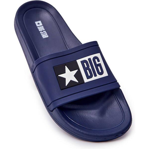 BIG STAR SHOES Pánske šľapky Big Star Navy 27560492