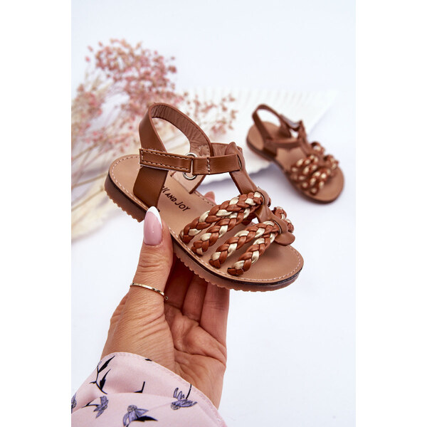 Boto Detské suchý sandál s hnedými sammy remienkami 64624278