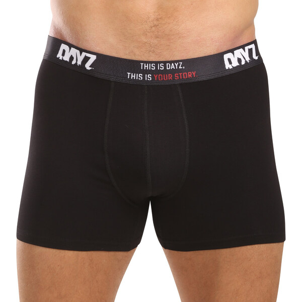 3PACK pánske boxerky DAYZ čierne (DZ001) 57173958