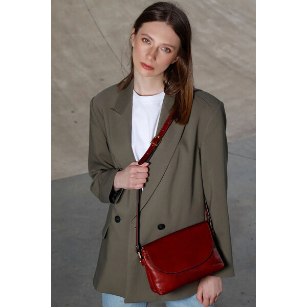 Glara Luxusná talianska crossbody kabelka 57185324