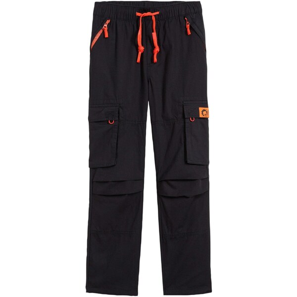 bonprix Nohavice bez zapínania Cargo, Regular Fit, farba čierna 57185679