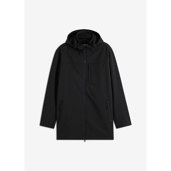 bonprix Softshellová parka bunda, vodoodolná, farba čierna 57156868
