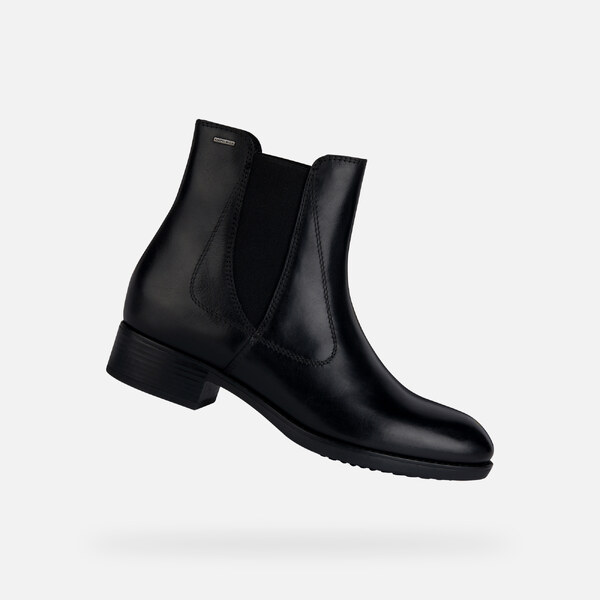 Black womens ankle boots Geox Felicity Np Abx - Womens 57186408